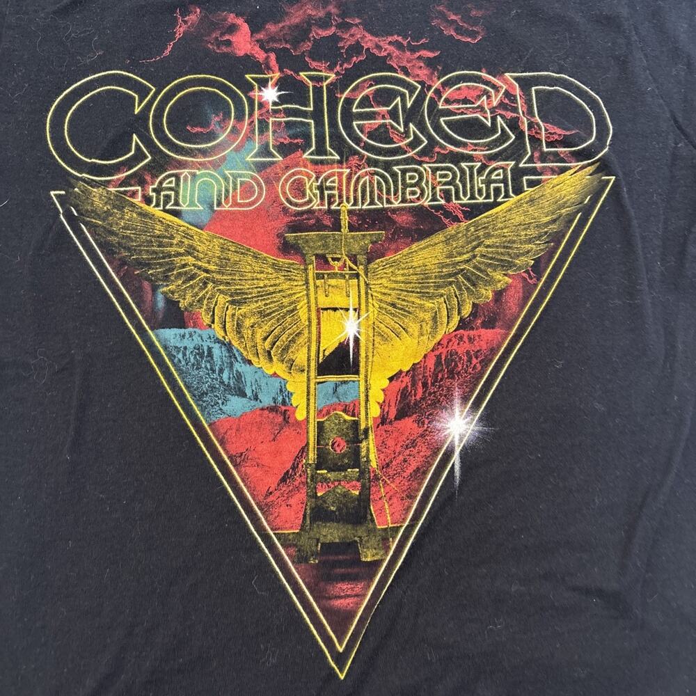 Coheed and Cambria 2017 Tour Concert Black Short Sleeve Tee Shirt Small Cotton - Picture 4 of 6